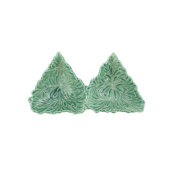 Vietri Lastra Holiday Figural Tree - Two Part Server